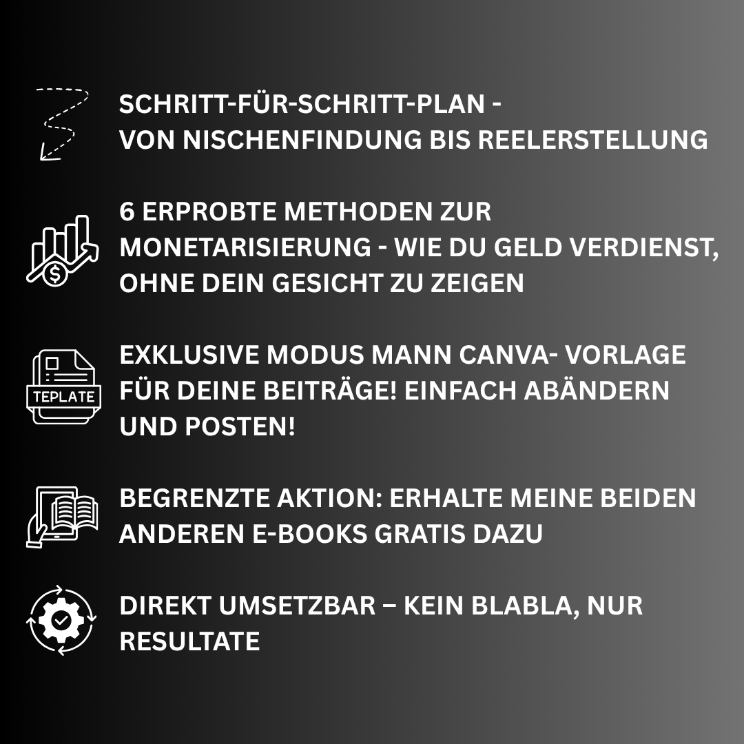 Modus Mann Masterplan – Dein Weg zu Reichweite, Community & passivem Einkommen