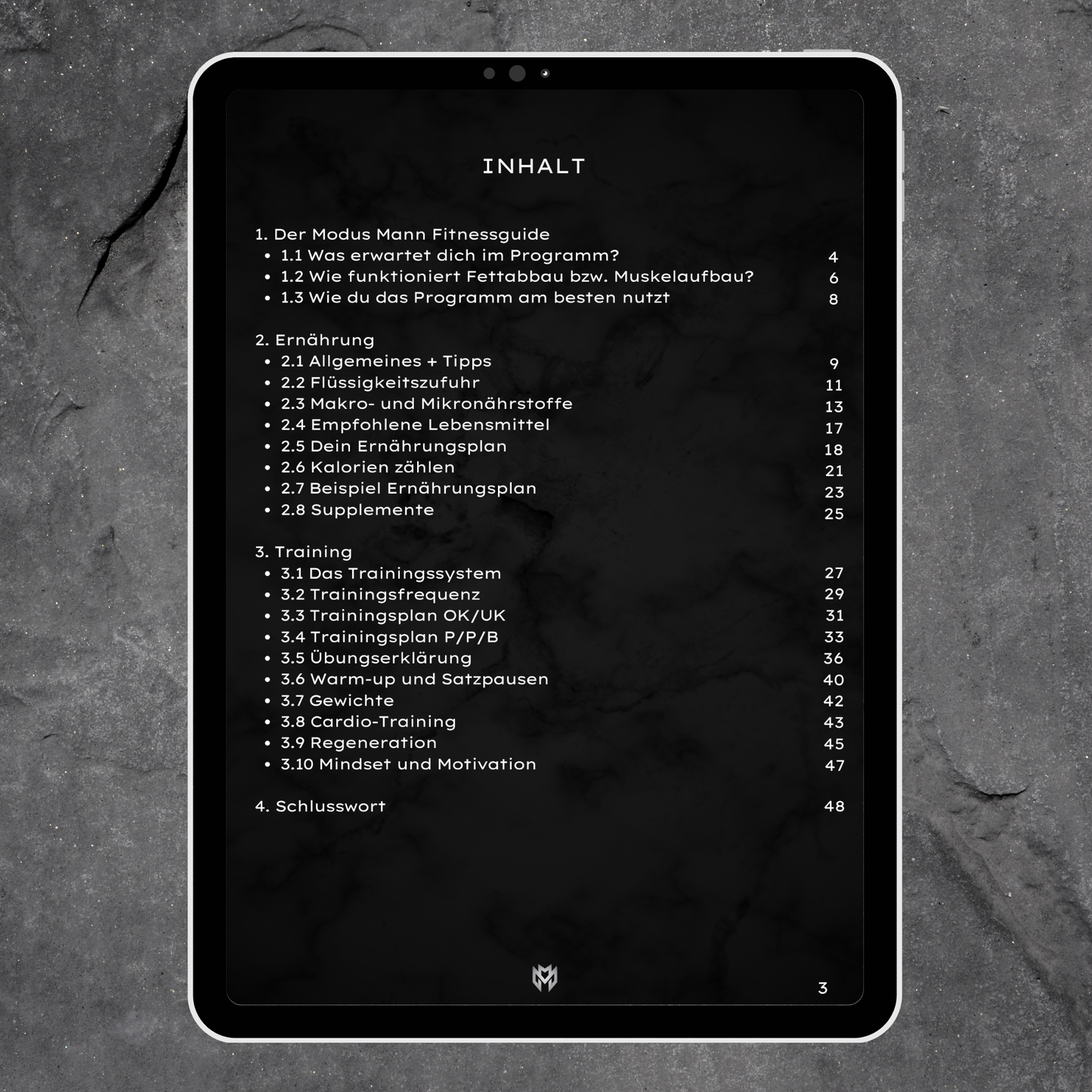 Modus Mann Fitnessguide